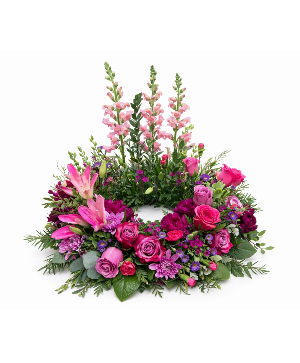 Jeweled with Grace  Cremation Flowers (urn not included)
