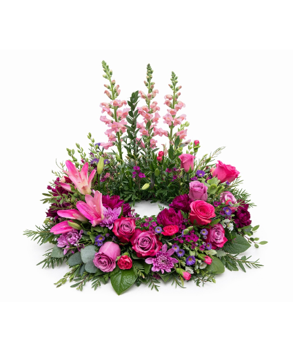 Jeweled with Grace  Cremation Flowers (urn not included)