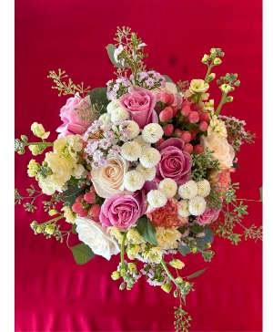 Candyland bouquet  Hand tied bouquet w/ribbons