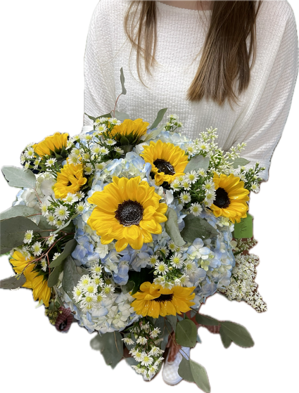 JIRASOLES HAND-TIED BOUQUET WEDDING FLOWERS