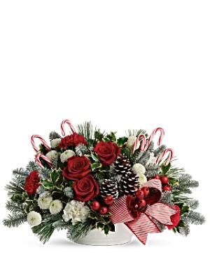 Candy Cane Round Centerpiece