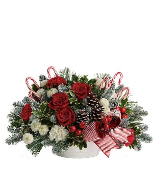 Jolly Candy Cane Bouquet Arrangement