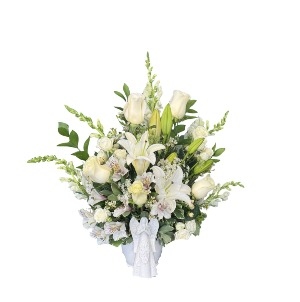 Journey to Heaven Floral Arrangement in Ceramic Planter