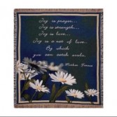 Joy Is Prayer Throw Blanket