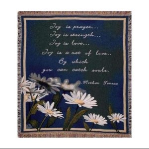 Joy Is Prayer Throw Blanket