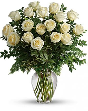 18 Stems Joy of Roses vase