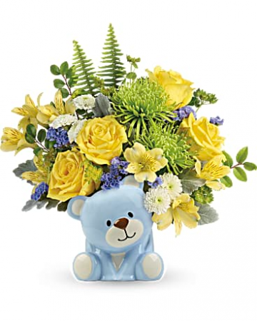Joyful Blue Bear Keepsake