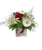 Signs of the Season Mixed Holiday Flowers