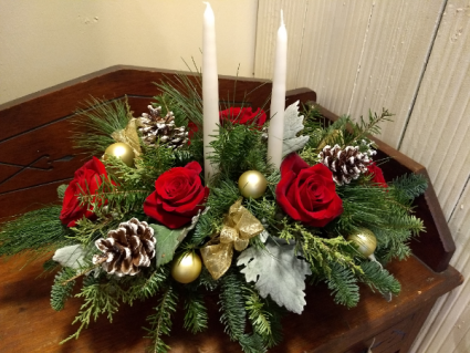 Joyful Holiday centerpiece