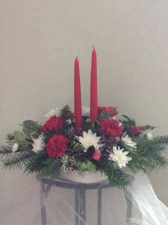 Julie’s Double candle centerpiece  Centerpiece 