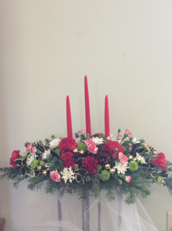 Julie’s Triple Candle  Centerpiece 