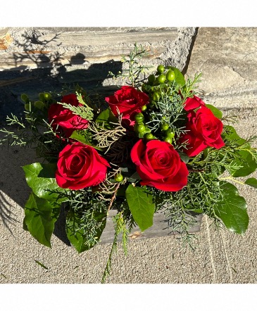 Juniper Joy Box Arrangement  in Mattapoisett, MA | Blossoms Flower Shop