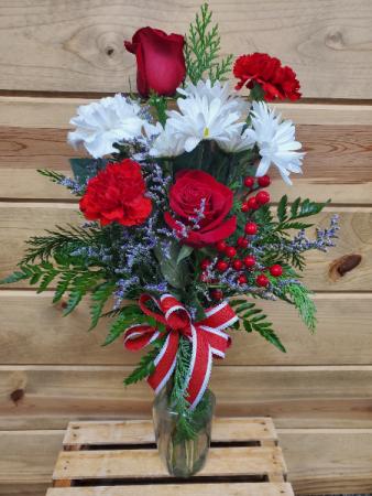 Just Christmas Bud Vase 