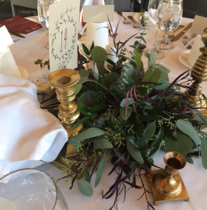 Just Eucalyptus Centrepiece  Reception Flowers