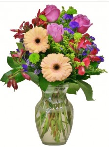 JUST PEACHY  Arrangement of Flowers