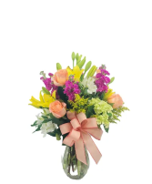 JUST PEACHY fresh arrangement