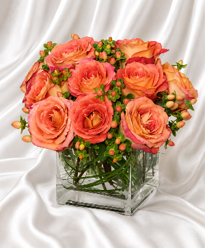 Just Peachy  Rose Arrangement