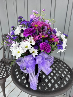 Just Plum Pretty! Purple Glass Vase