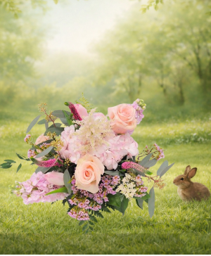 K 2405 Pretty in Pink Low Pink Arrangement