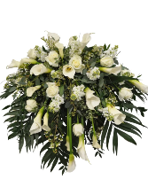 k 636 White Tranquility Casket Tribute Casket Spray 