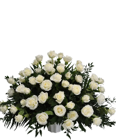 K 650 Pure Reflections White Roses End Piece 