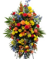 K 653 Peaceful Farewell Easel Spray  Easel Spray