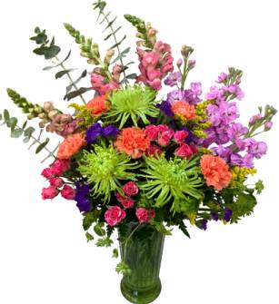 Kaleidoscope of Color Vase Arrangement
