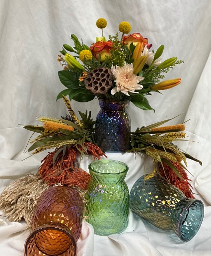 Kaleidoscope of Fall Colors Autumn Arrangement