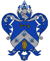 Kappa Kappa Gamma Initiation Blue and white blooms in a blue vessel