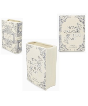 Keepsake Book Vase - Book of Hymns Keepsake Vase