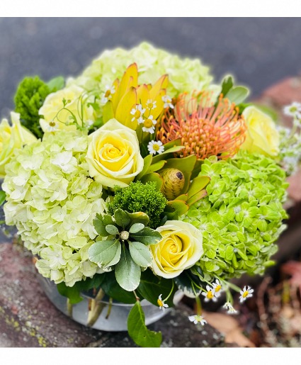 Key Lime Clear Vase