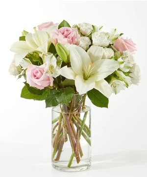 Kind-hearted  Pink And White Arrangement 