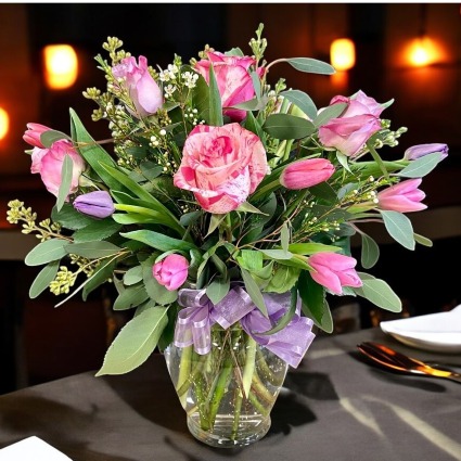 Kiss My Tulips Enchanted Design Rose's & Tulips
