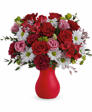 Kissed With Crimson Bouquet 