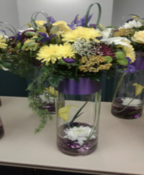 LA Lakers Vase Arrangement