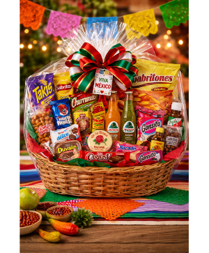 La Mexicana Deluxe Treat Basket Call Us for Faster Service & Daily Specials: (915) 303-8500 Text Us to Order Anytime: (915) 505-3708 Your trusted source for Flowers & Delivery in El Paso TX
