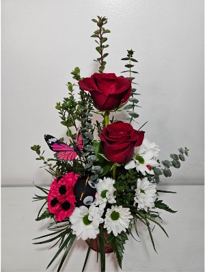 Lady Bug Love Arrangement