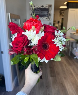 Lady in Red Prom Bouquet