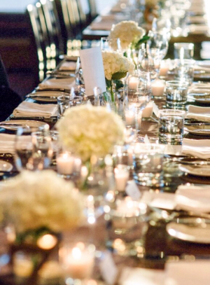 Lake House Hydrangea  Reception Flowers