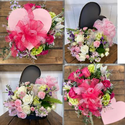 L'Amour Heart Hat Box 