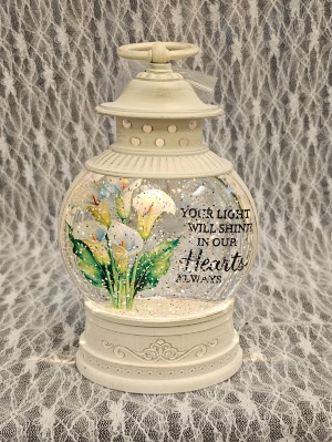 Lantern - Glitter Globe "Light Will Shine" 