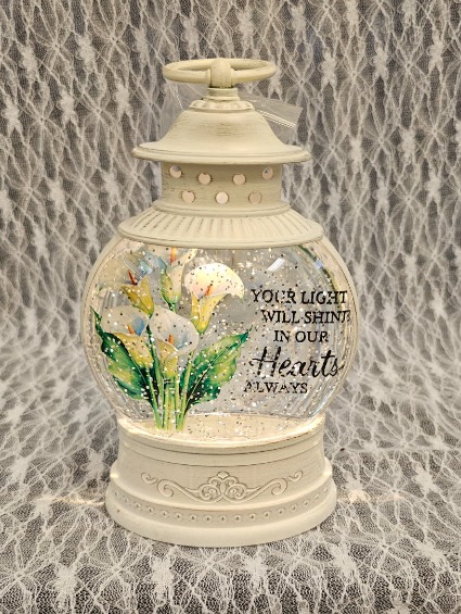 Lantern - Glitter Globe "Light Will Shine" 