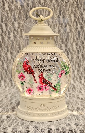 Lantern - Glitter Globe "Memories" 