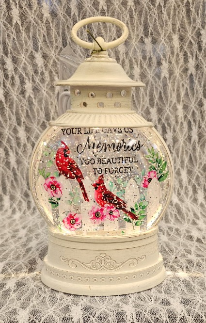 Lantern - Glitter Globe "Memories" 