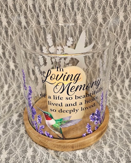 Lantern - In Loving Memory w/ Hummingbird 