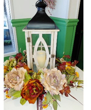 Lantern & Wreath  Sold separate or together