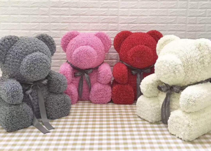 Large 27 Inch Rose Teddy Bear DISPLAY BOX INCLUDED