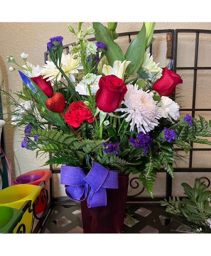 Large and Festive  Larger Vase