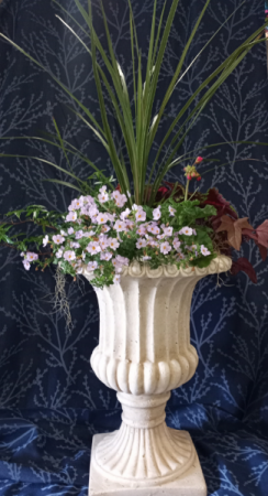 Large Bountiful Stone Garden Urn Garden