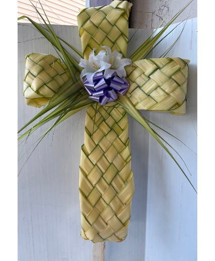 LARGE BRAIDED PALM CROSS IN STORE PRICE 